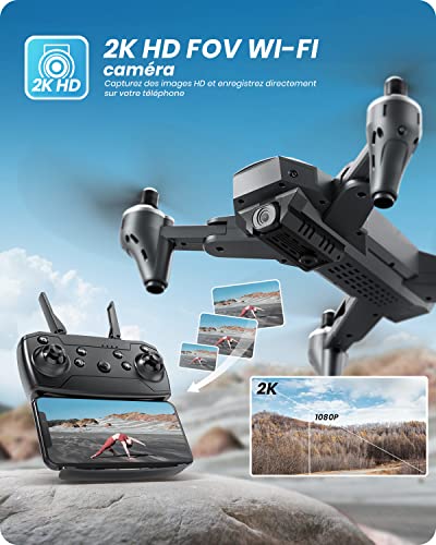Maetot Drone avec Caméra, Drone FPV HD 1080P pour débutants pas cher - LMD  Drone