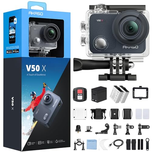 AKASO V50 X Caméra Sport 4K 20MP Etanche WiFi Action Caméra Sportive WiFi