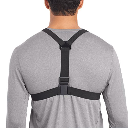 Amazon Basics Harnais de Poitrine Ajustable pour GoPro et Caméras d'Action, Léger & Confortable - Noir – Image 4