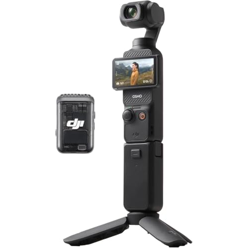 Bundle DJI Osmo Pocket 3 Créateur, Vlogging CMOS 1'' et Vidéo 4K/120 ips