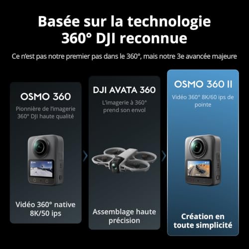 DJI Bundle Standard Osmo 360 II, caméra 360° 8K – Image 2
