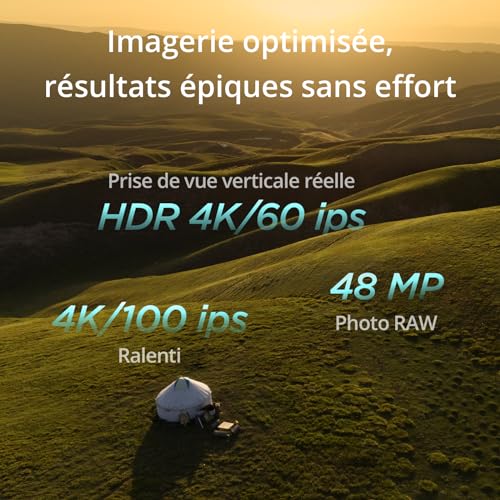 DJI Mini 4 Pro (DJI RC-N2), Mini Drone Pliable avec Caméra HDR 4K pour Adultes, Moins de 0,549 lb/249 g, Temps de Vol 34 min, Distance de Transmission Vidéo max. 20 km, Klasse-C0 – Image 3