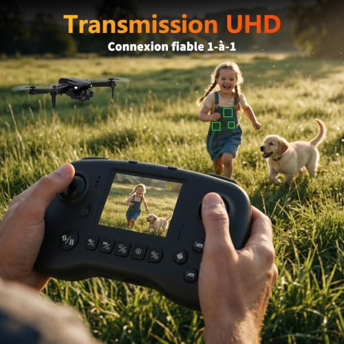 Drone avec caméra 1080P pour adultes, Drones RC avec télécommande à écran – Image 2