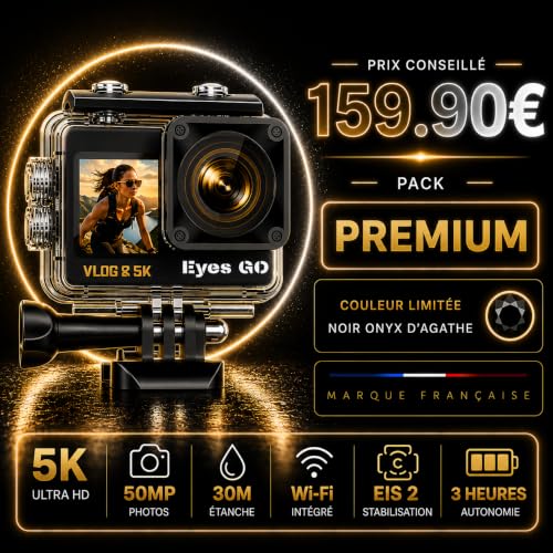 Eyes GO 5K26 Premium - Caméra Sport 5K30FPS 4K60FPS avec Micro-Télécommande – Image 3