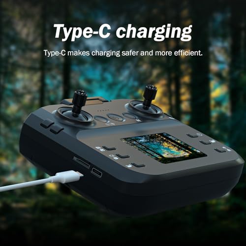 F417PRO FPV Mini Drone Caméra 1080P Ajustable, Télécommande écran LCD, Moteur sans Balais, Chargement Type‑C, Moins de 249g, Jouet Drone Débutant pour Enfants et Adultes, Cadeau de jeu pour adolescent – Image 2
