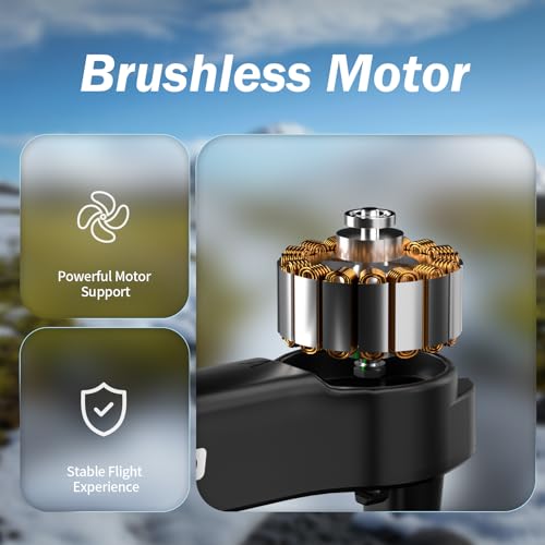 F417PRO FPV Mini Drone Caméra 1080P Ajustable, Télécommande écran LCD, Moteur sans Balais, Chargement Type‑C, Moins de 249g, Jouet Drone Débutant pour Enfants et Adultes, Cadeau de jeu pour adolescent – Image 4