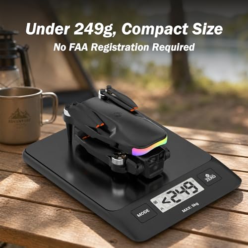 F417PRO FPV Mini Drone Caméra 1080P Ajustable, Télécommande écran LCD, Moteur sans Balais, Chargement Type‑C, Moins de 249g, Jouet Drone Débutant pour Enfants et Adultes, Cadeau de jeu pour adolescent – Image 5