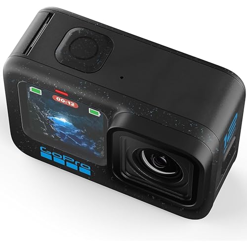 GoPro Hero12 Black E-Commerce - Caméra d'action étanche avec vidéo Ultra HD 5,3K60, photos 27 MP, HDR, capteur d'image 1/1,9", streaming en direct, webcam, stabilisation (reconditionné) – Image 5