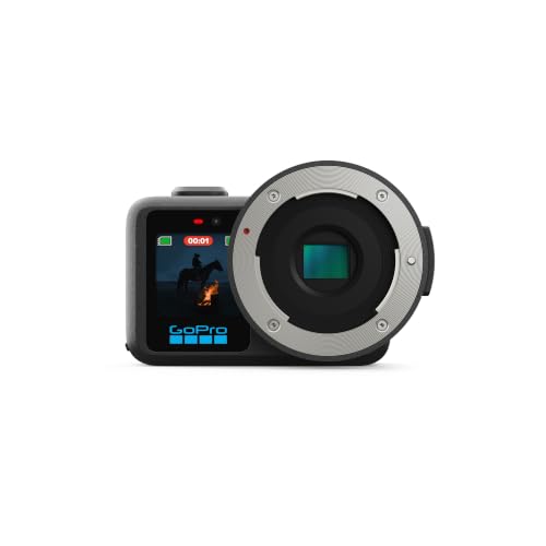 GoPro Mission 1 Pro Ils - Boîtier de caméra cinéma Compact pour objectifs Micro 4/3 avec vidéo 8K60, capteur 1", Performances avancées en Basse lumière, Photos 50 MP, ralenti 960 IPS, stabilisation