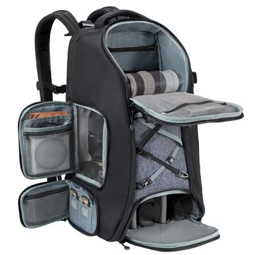K&F CONCEPT Sac à Dos pour Appareil Photo 30L