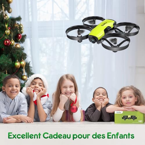 Loolinn | Drone avec Caméra comme Cadeau pour Enfants(8+), Mini Drone Télécommandé avec Vidéo et Photos, Vol Sécurisé, 21 Minutes de Temps de Vol, Trois Piles, Certification C0 (Cadeau pour enfant) – Image 2