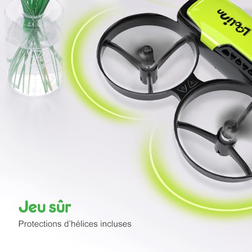 Loolinn | Drone avec Caméra comme Cadeau pour Enfants(8+), Mini Drone Télécommandé avec Vidéo et Photos, Vol Sécurisé, 21 Minutes de Temps de Vol, Trois Piles, Certification C0 (Cadeau pour enfant) – Image 4