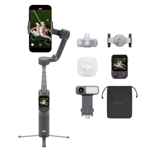 Osmo Mobile 8P + émetteur Mic Mini 2, nacelle stabilisatrice pour iPhone et Android, Microphone sans Fil, Audio Riche en détails, DJI OsmoAudio, réduction Active du Bruit, stabilisation sur 3 Axes – Image 2