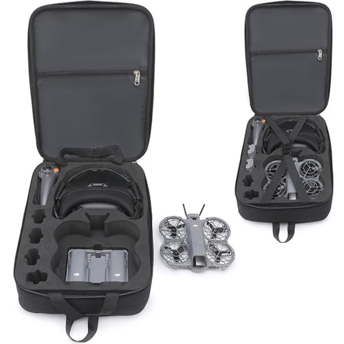 Sac à Dos pour DJI Neo 2, Étui de Transport Case Étui Rigide Sac de Rangement Hard Case Accessoires pour DJI Neo 2 Motion Fly More Combo pour Lunettes N3/RC Motion 3 – Image 2