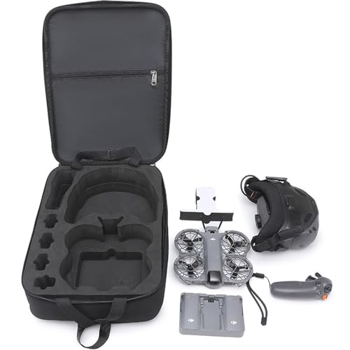 Sac à Dos pour DJI Neo 2, Étui de Transport Case Étui Rigide Sac de Rangement Hard Case Accessoires pour DJI Neo 2 Motion Fly More Combo pour Lunettes N3/RC Motion 3 – Image 3